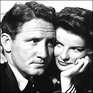 Spencer Tracy and Katharine Hepburn