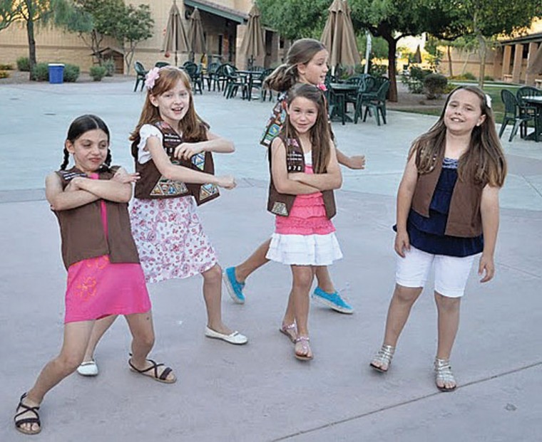 Local Brownies cross the ‘bridge' to Girl Scouts