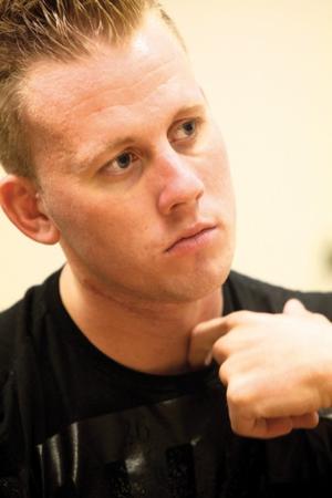 Injured Marine returns home to tell remarkable story Injured Marine returns home to tell remarkable story