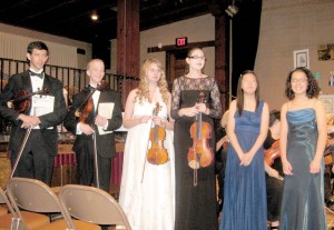 Local students perform for the Bach and Louise Kerr concert
