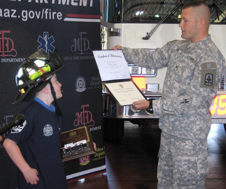Honorary Mesa Firefighter