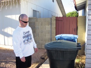 Javelina invade a quiet neighborhood 
