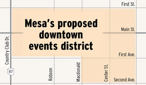 Mesa's proposed downtown events district