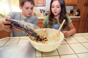 Fall means making cookies with the kids 