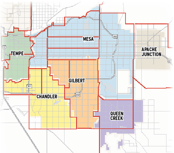 Medical marijuana zones in the East Valley