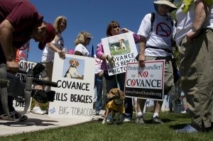Group protests testing facility in Chandler 