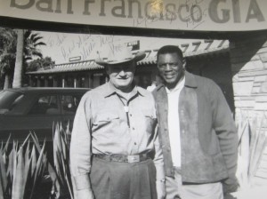 Ted Sliger and Willie Mays