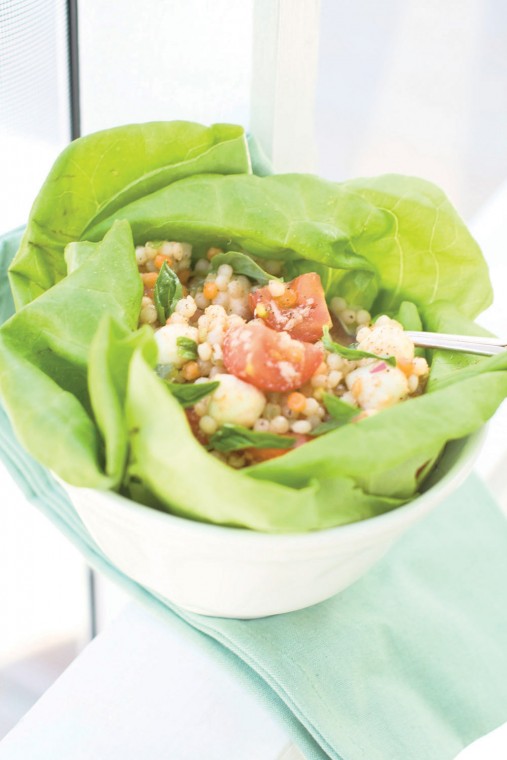 Non-traditional bruschetta couscous salad