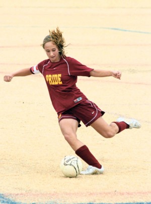 Kierstead in Pride girls soccer driver’s seat 