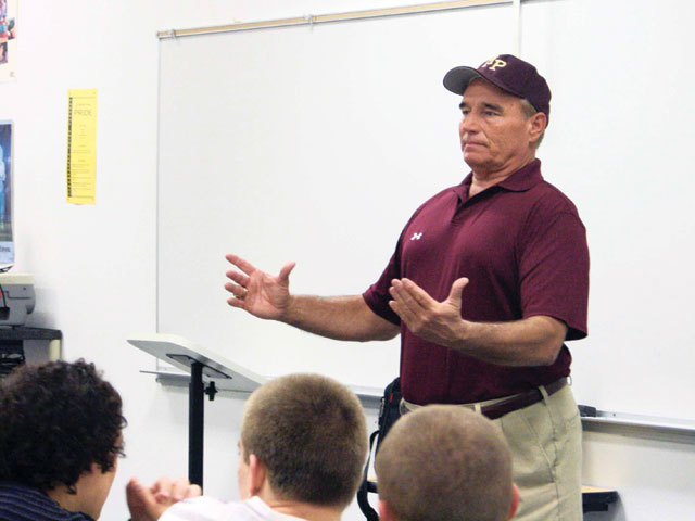 Vaughan introduced as Pride football coach 