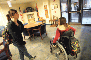 Mackenzie Saunders returns to school 