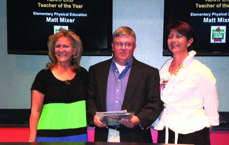 Matt Mixer named P.E. Teacher of the Year