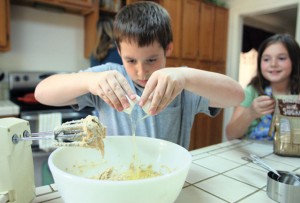 Fall means making cookies with the kids 