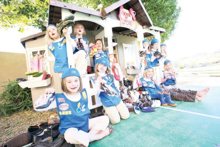 Local girls collect shoes for needy all over the world 