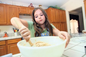 Fall means making cookies with the kids 