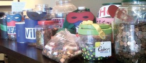 Pennies collected by Summit School students