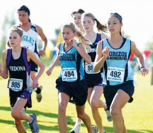 Horizon Honors girls cross country