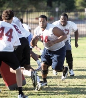 Mountain Pointe offensive line