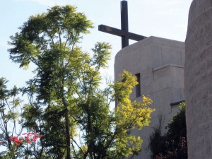 Bell tower at Corpus Christi Catholic Church