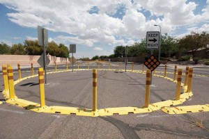 Traffic circles on Equestrian Trail