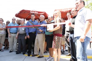Ribbon cutting at Qdoba