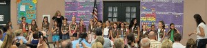 Local Brownies cross the ‘bridge' to Girl Scouts
