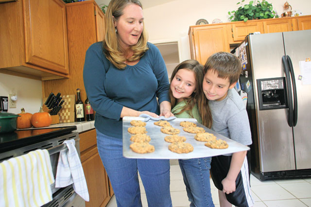 Fall means making cookies with the kids 