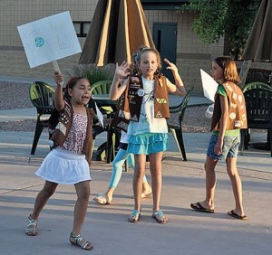 Local Brownies cross the ‘bridge' to Girl Scouts