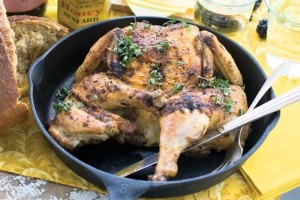 Cast iron skillet roasted chicken