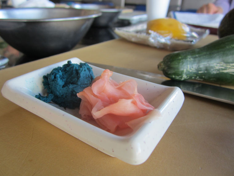 Blue Wasabi sushi-making class
