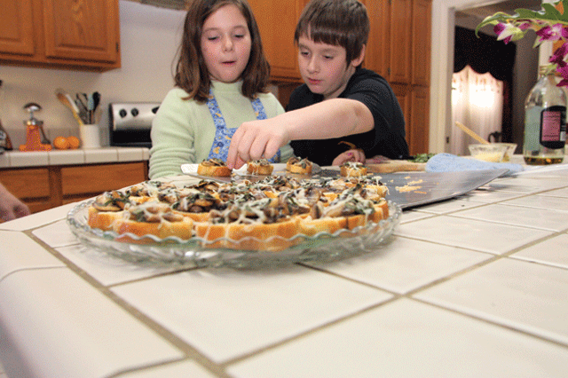 Enough baking – now on to the appetizers 