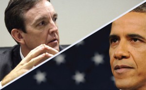 Arizona Secretary of state Ken Bennett, President Barack Obama