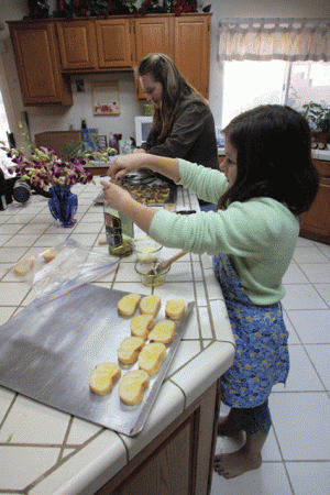 Enough baking – now on to the appetizers 