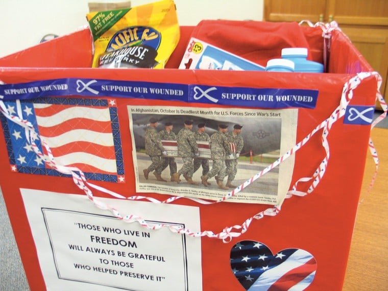 ARC care packages for troops