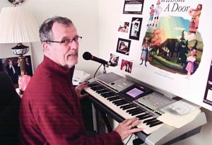 Tom Morrissey at his home studio