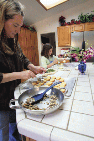 Enough baking – now on to the appetizers 