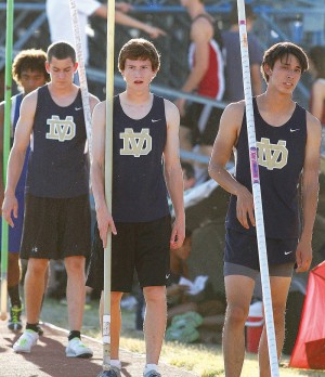 Desert Vista pole vaulters