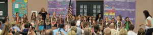 Local Brownies cross the ‘bridge' to Girl Scouts