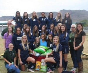 Desert Vista girls soccer team