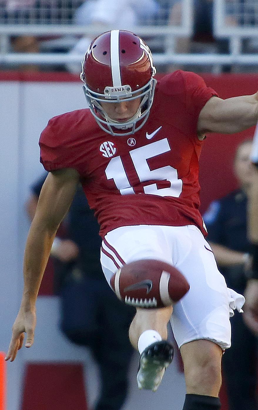 Alabama football Scott's growth spurt means a change in how he punts