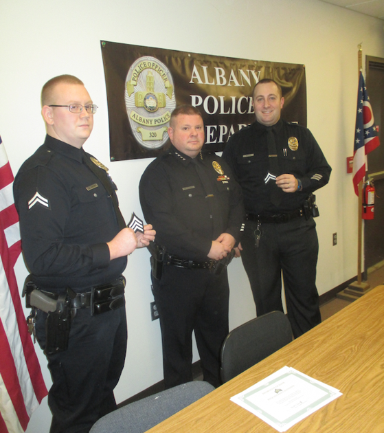 A small but robust police force: Albany recognizes two officers - Athens Messenger (registration)