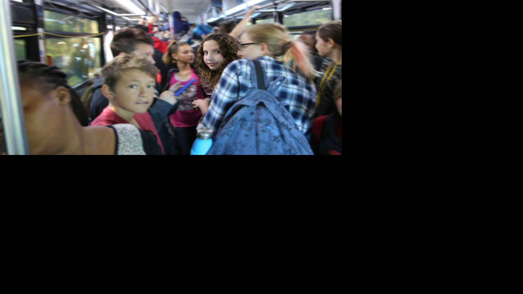 City buses relieve school congestion