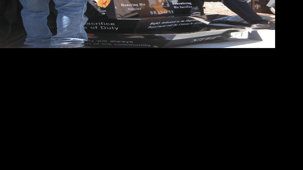 Hundreds attend dedication of Tyler Stewart memorial monument