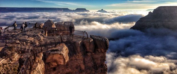 Grand Canyon cloud inversion photos thrill web