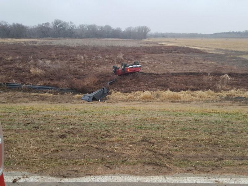 Crash sends two to hospital