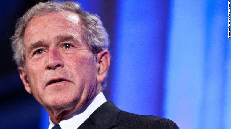 Bush offers muted criticism of Trump, talks Russia, travel ban, free press