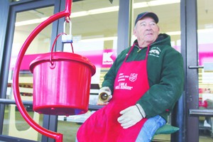 test4Northern Hills Salvation Army bell ringers near donation record