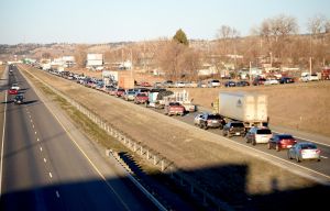 Man in custody after police chase on 27th Street, I-90