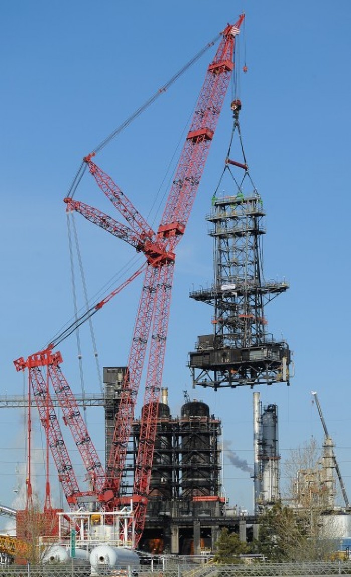 ConocoPhillips' coke drum replacement begins