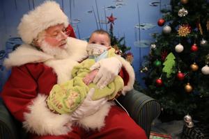Feature photos: Santa visits the youngest patients